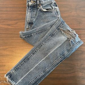 Vintage Lee Slim Leg Distressed Jeans